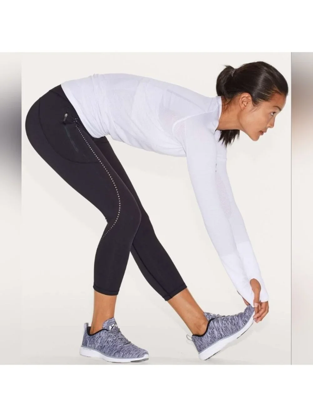 Lululemon Extra Mile Crop (Reflective 23
